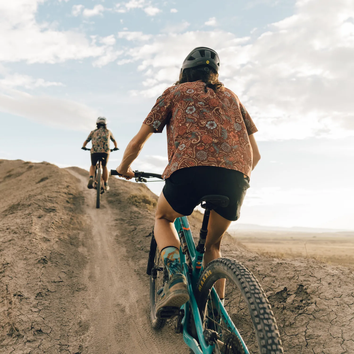 Smartwool Bike Rugged Ride Print Crew sokker capri
