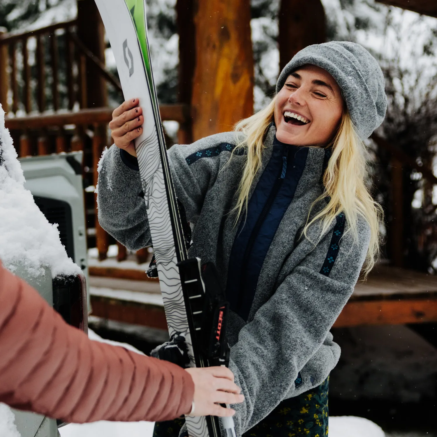 Smartwool Second Cut Fleece half-zip dame blå ull
