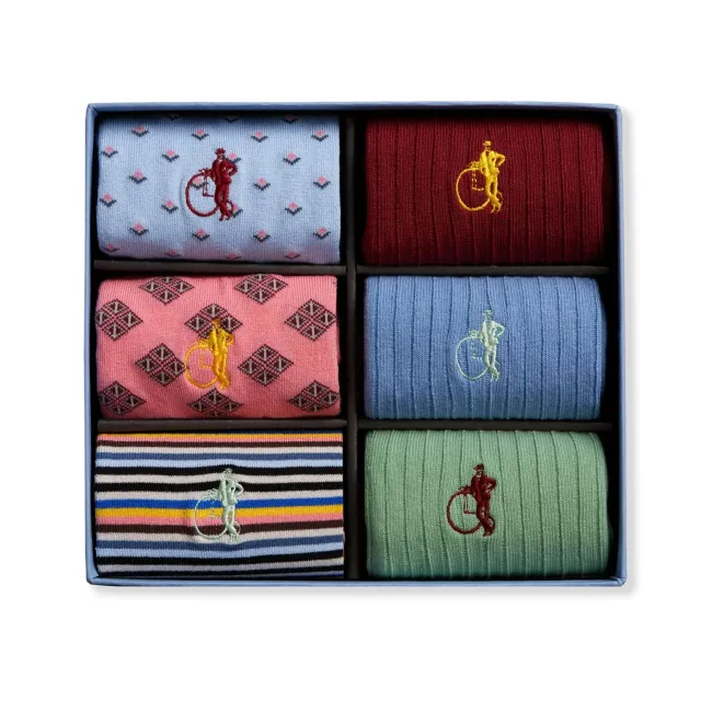 London Sock Company Spotlight Collection II sokker 6-pak gaveeske