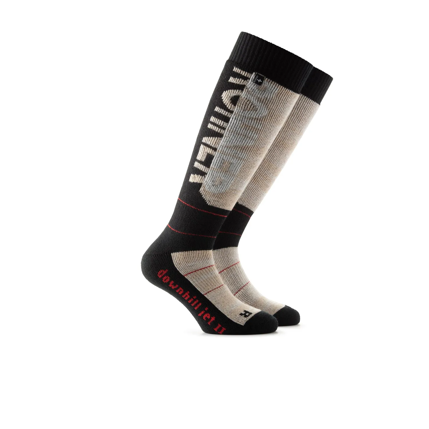 Rohner Downhill Jet II skisokker rød frotte