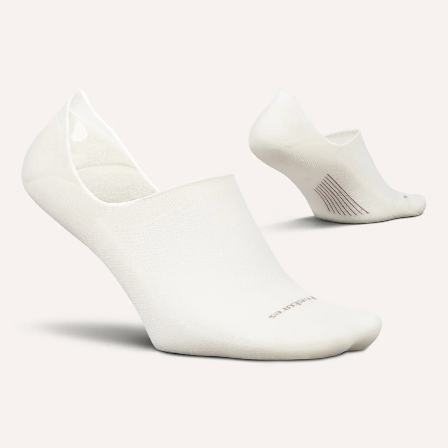 Feetures Elite Light Cushion Invisible sokker hvit lett