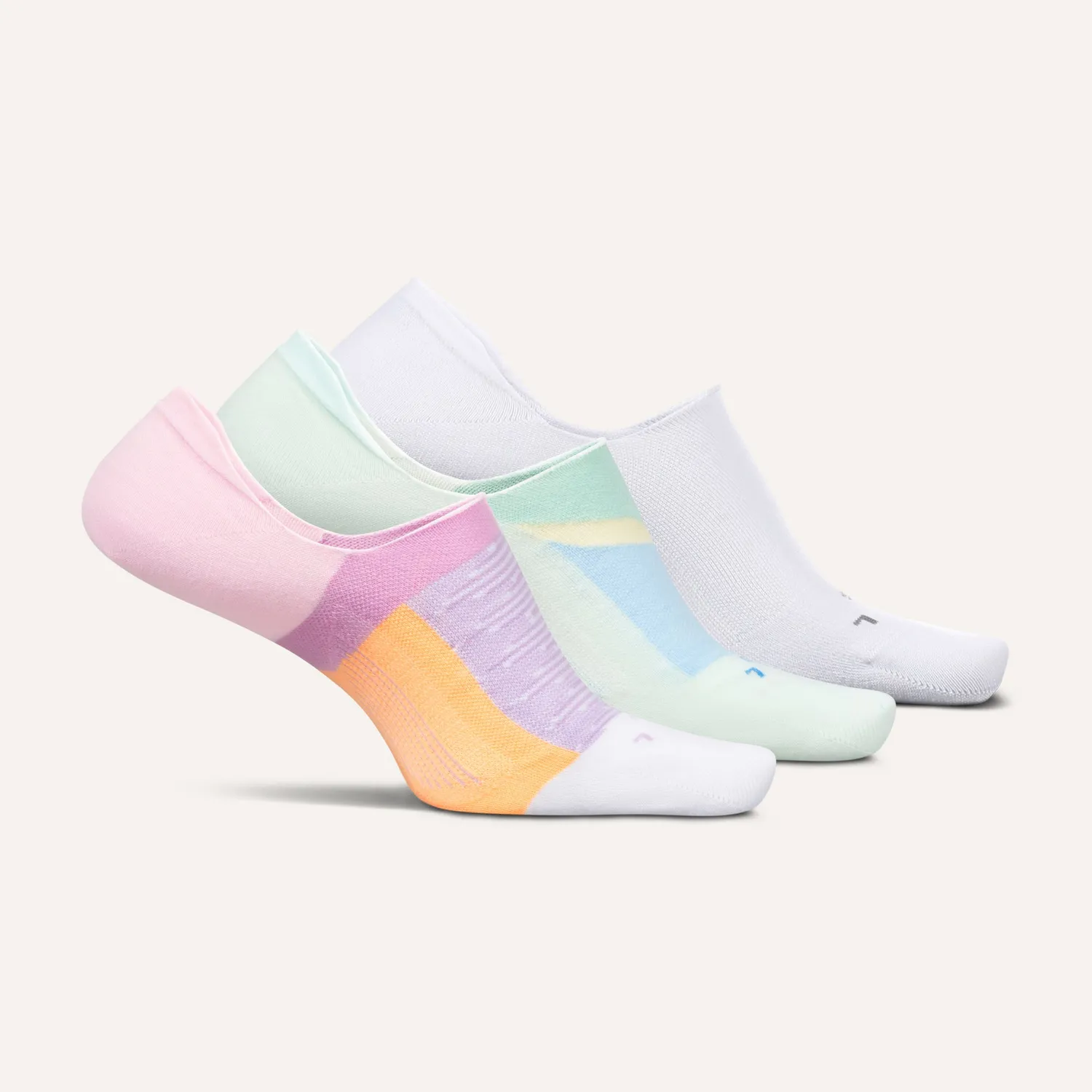 Feetures Everyday Ultra Light Invisible sokker hvit 3-pack usynlig
