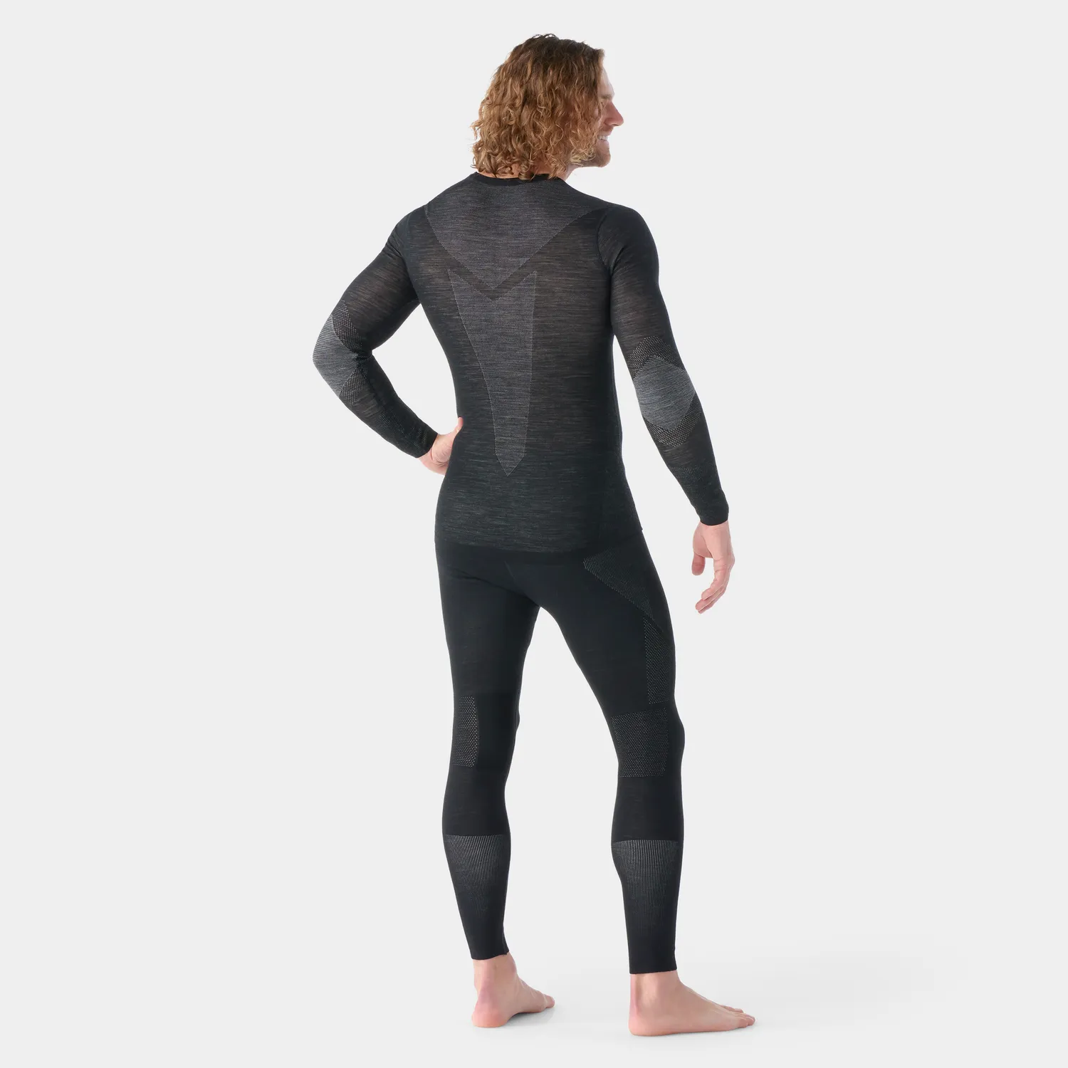 Smartwool Intraknit Thermal Merino undertrøye Black-White ull