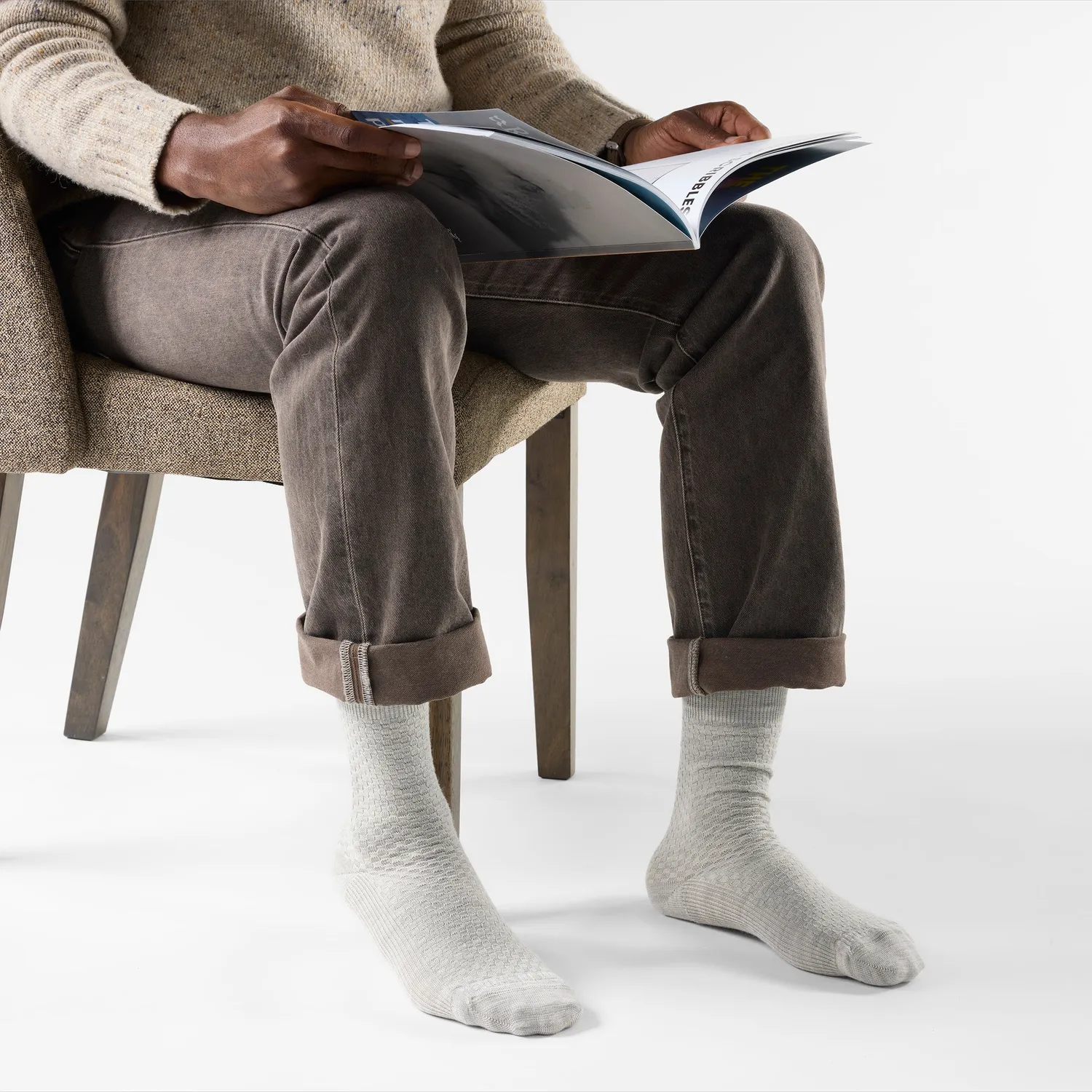 Smartwool Everyday Basketweave leggsokker grå