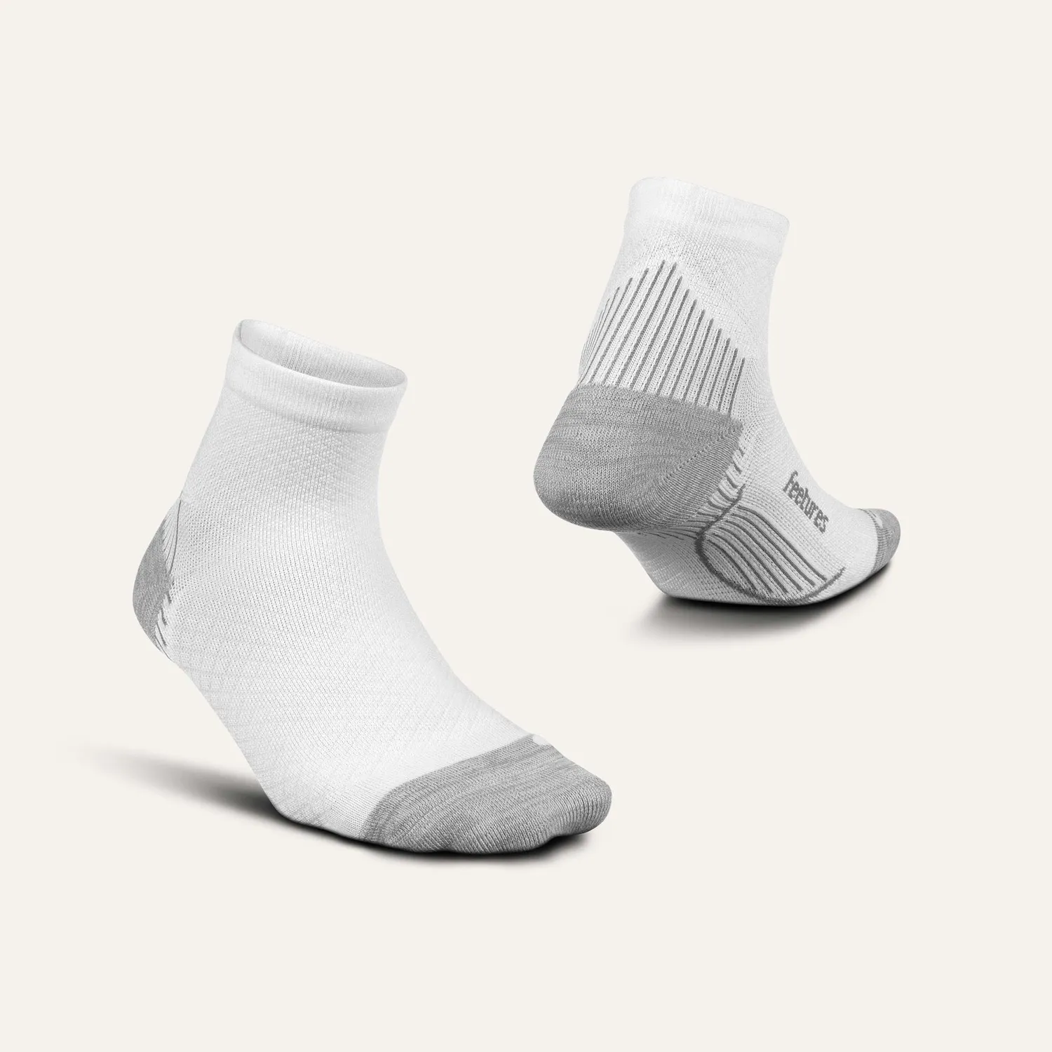 Feetures Plantar Fasciitis Relief quarter sokk lys