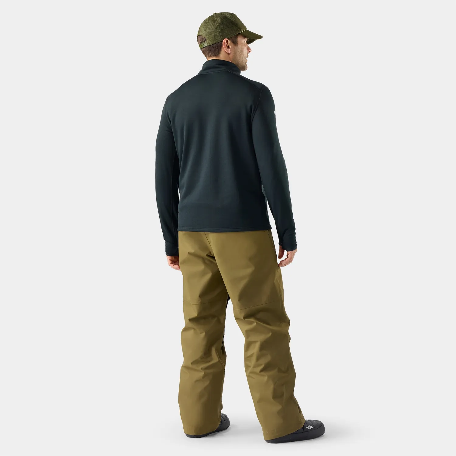 Smartwool Active Fleece Wind 1/2 Zip fleecegenser vindtett Black