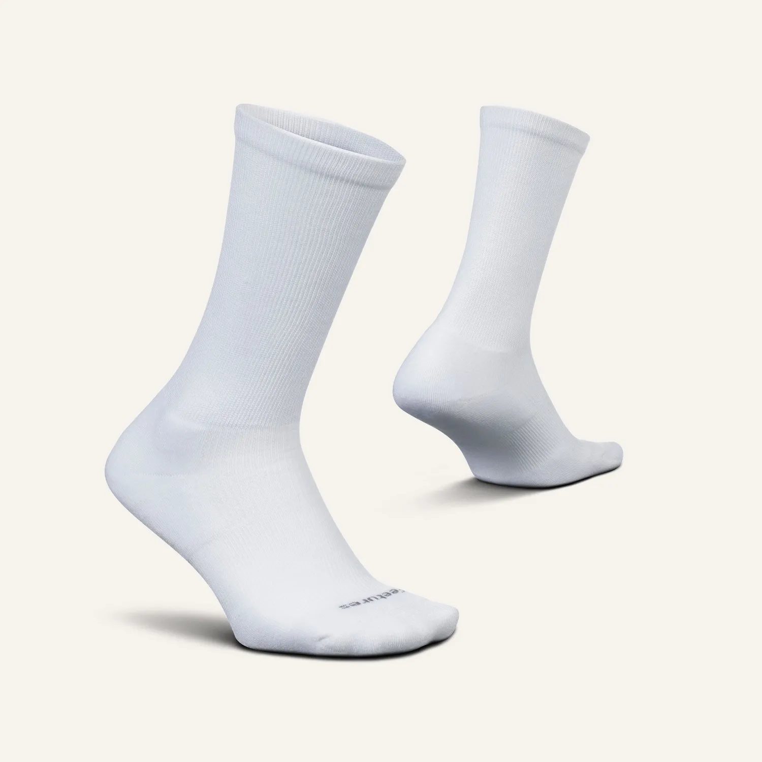 Feetures Therapeutic Max Cushion Crew sokker White trykkfri