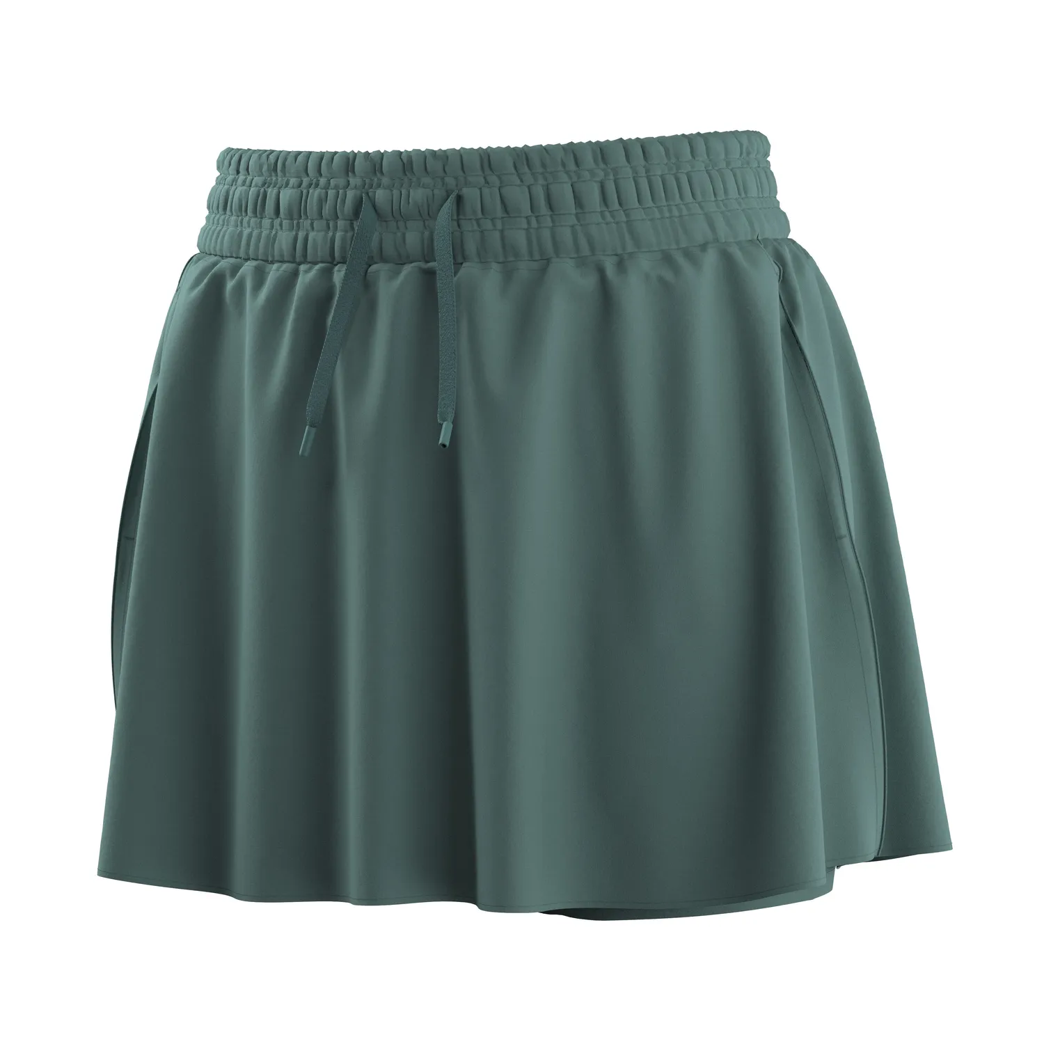 Smartwool Active Lined treningsskjørt Dusty Teal inner shorts