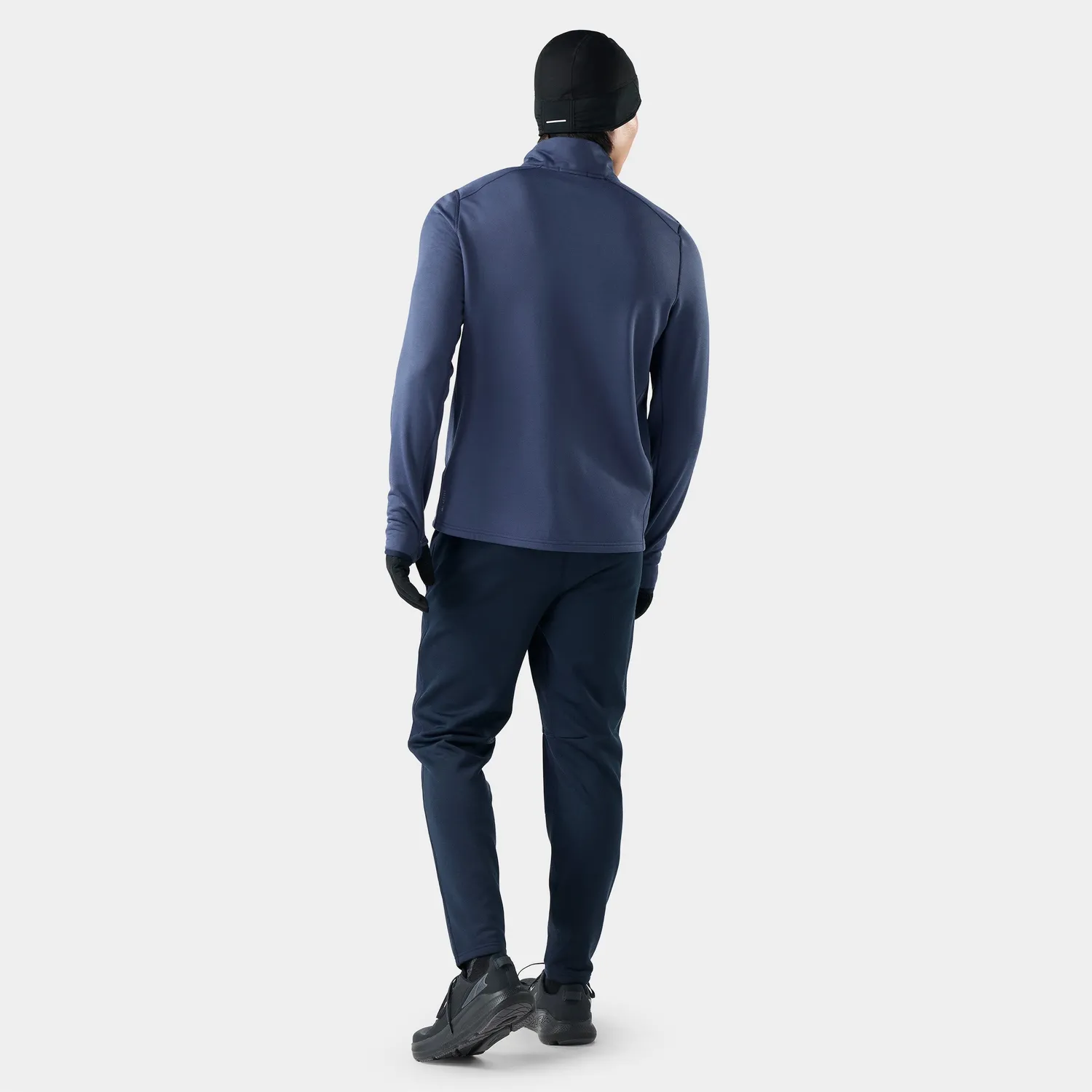 Smartwool Active Fleece Wind 1/2 Zip fleecegenser Deep Navy vindtett