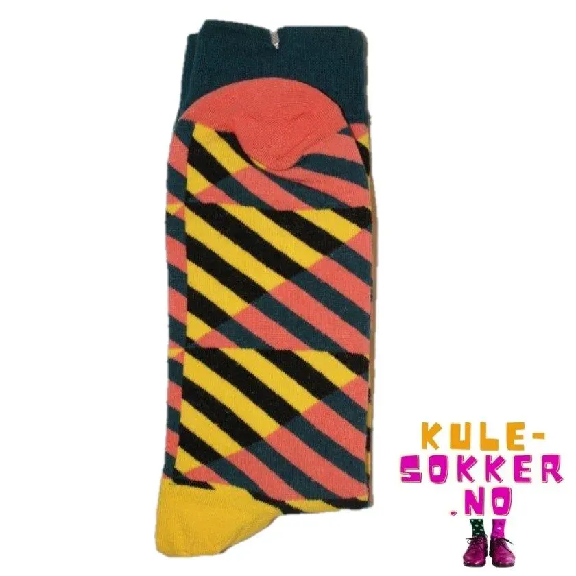 Kule-Sokker Trekanter sokk gul fersken