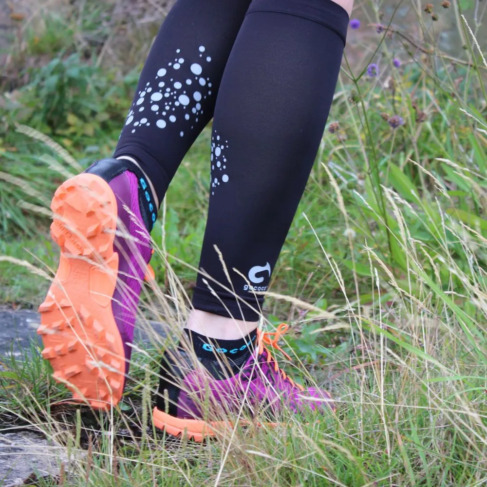 Gococo Compression Calf Sleeves Superior svart sømløs