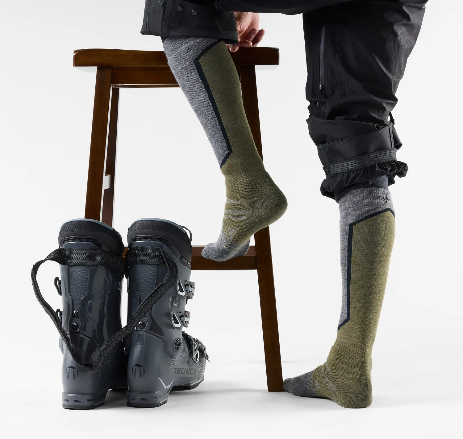 Smartwool Ski Full Cushion OTC skisokker Winter Moss M merino