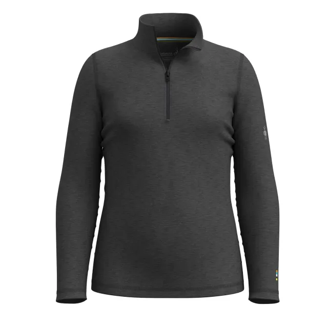 Smartwool Classic Thermal Merino 1/4 Zip ulltrøye barn charcoal heather