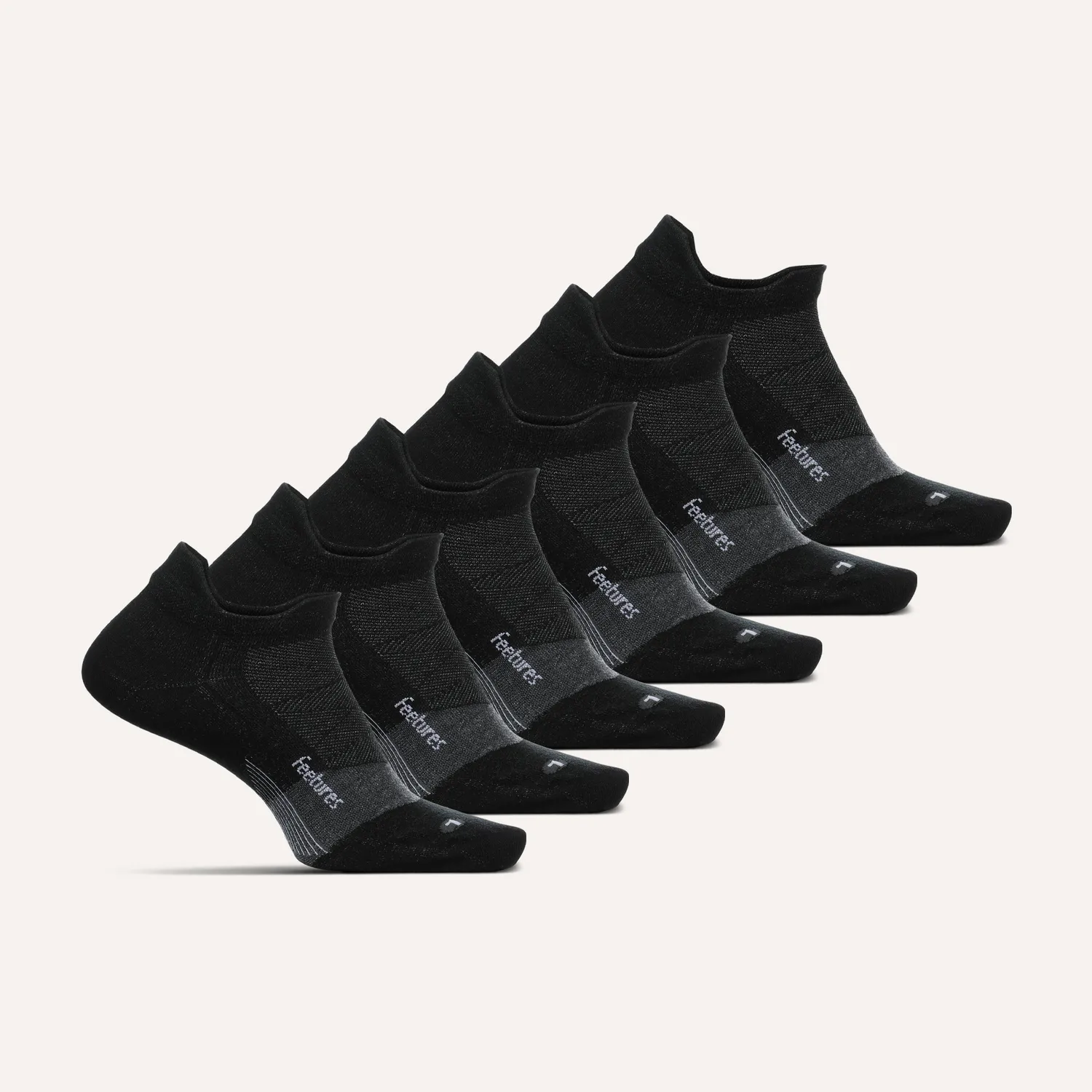 Feetures Merino 10 Ultra Light Tab sokker 6-pack Andy Glaze tynne