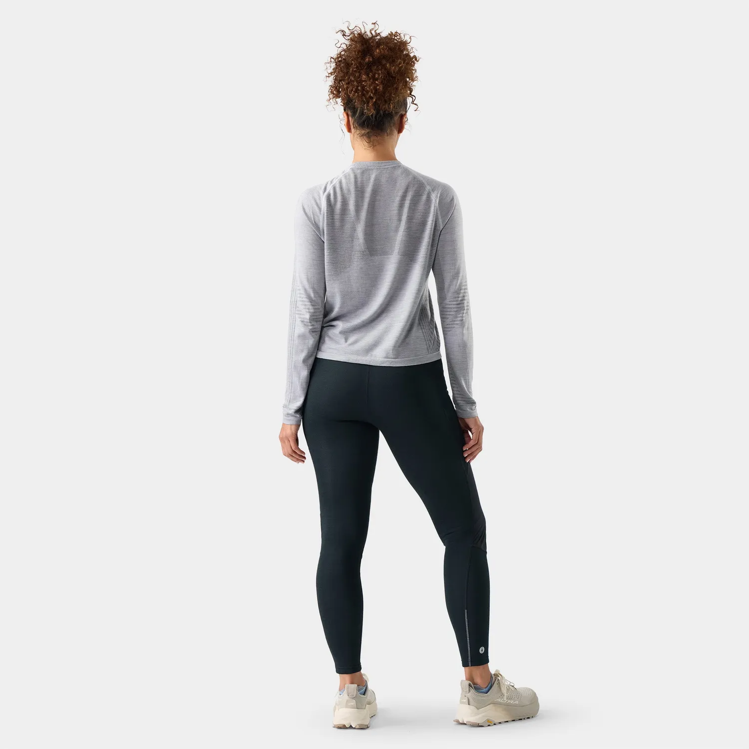 Smartwool Intraknit Seamless ulltrøye lysegrå langermet