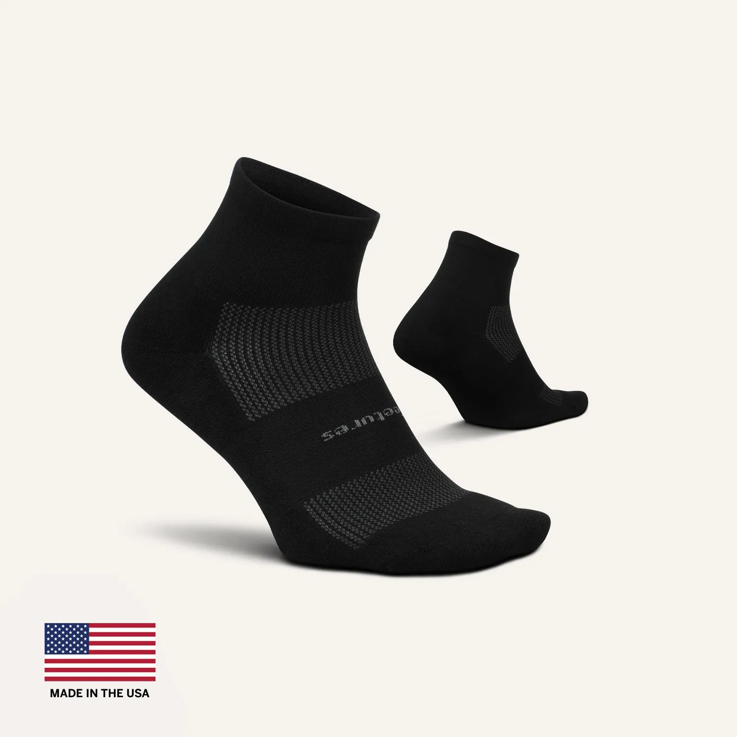 Feetures High Performance Max Cushion Quarter sokker hvit