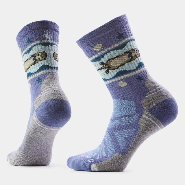 Smartwool Hike Otter Float Crew tursokker Nightfall Blue M