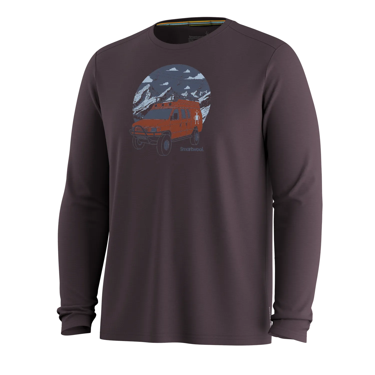 Smartwool First Chair Pursuit Active t-skjorte mink heather merino