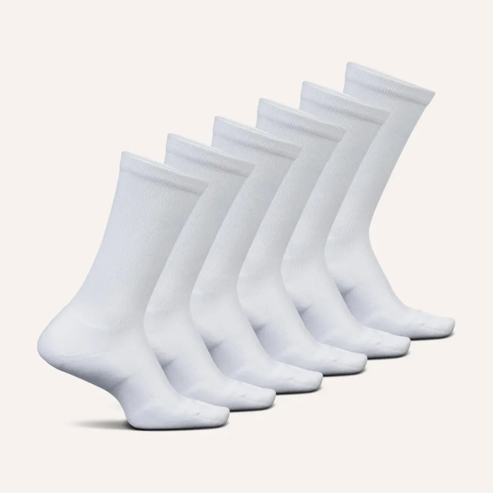 Feetures Therapeutic Max Cushion Crew sokk White Mix 6-pk