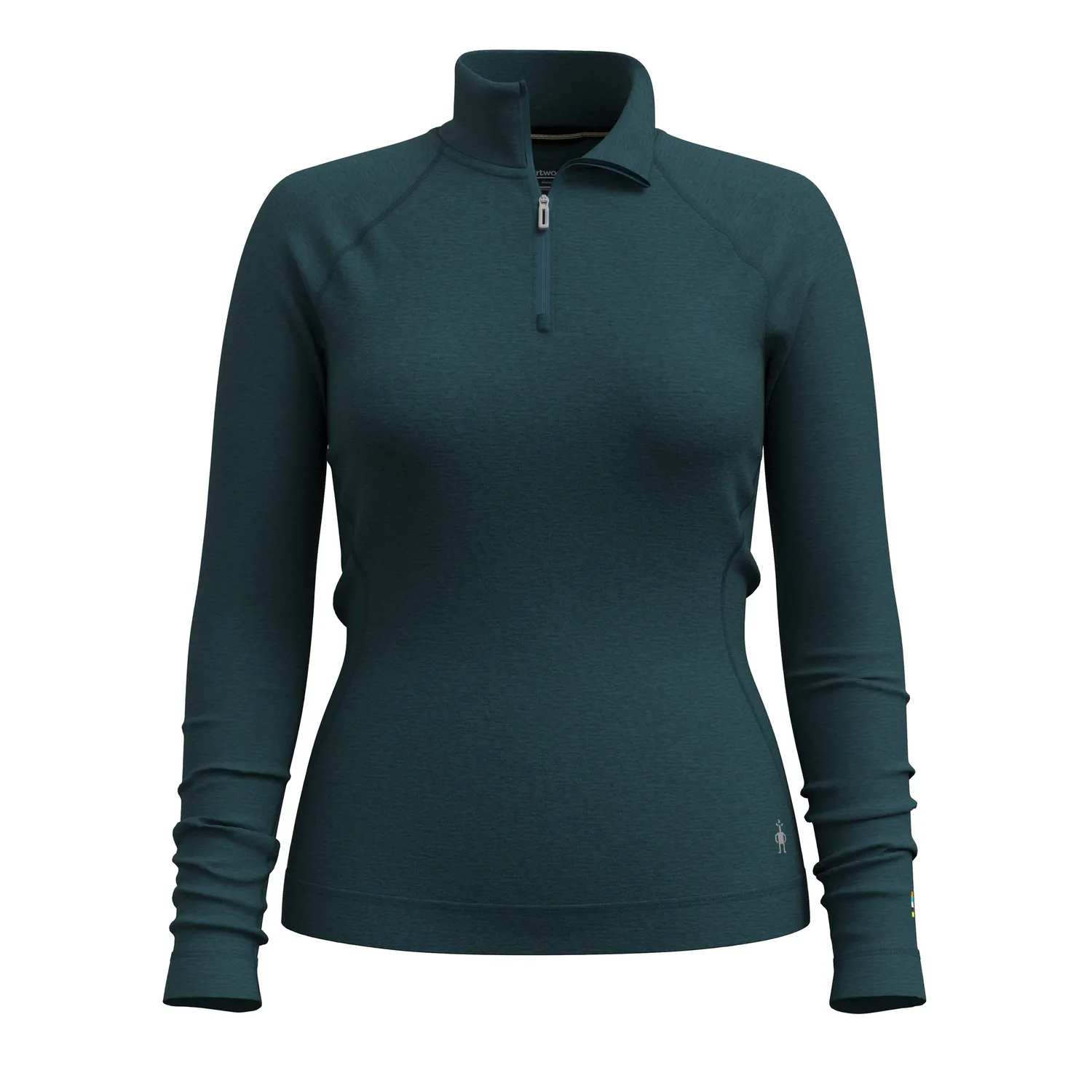 Smartwool Classic Thermal 1/4 Zip ulltrøye Twilight Blue