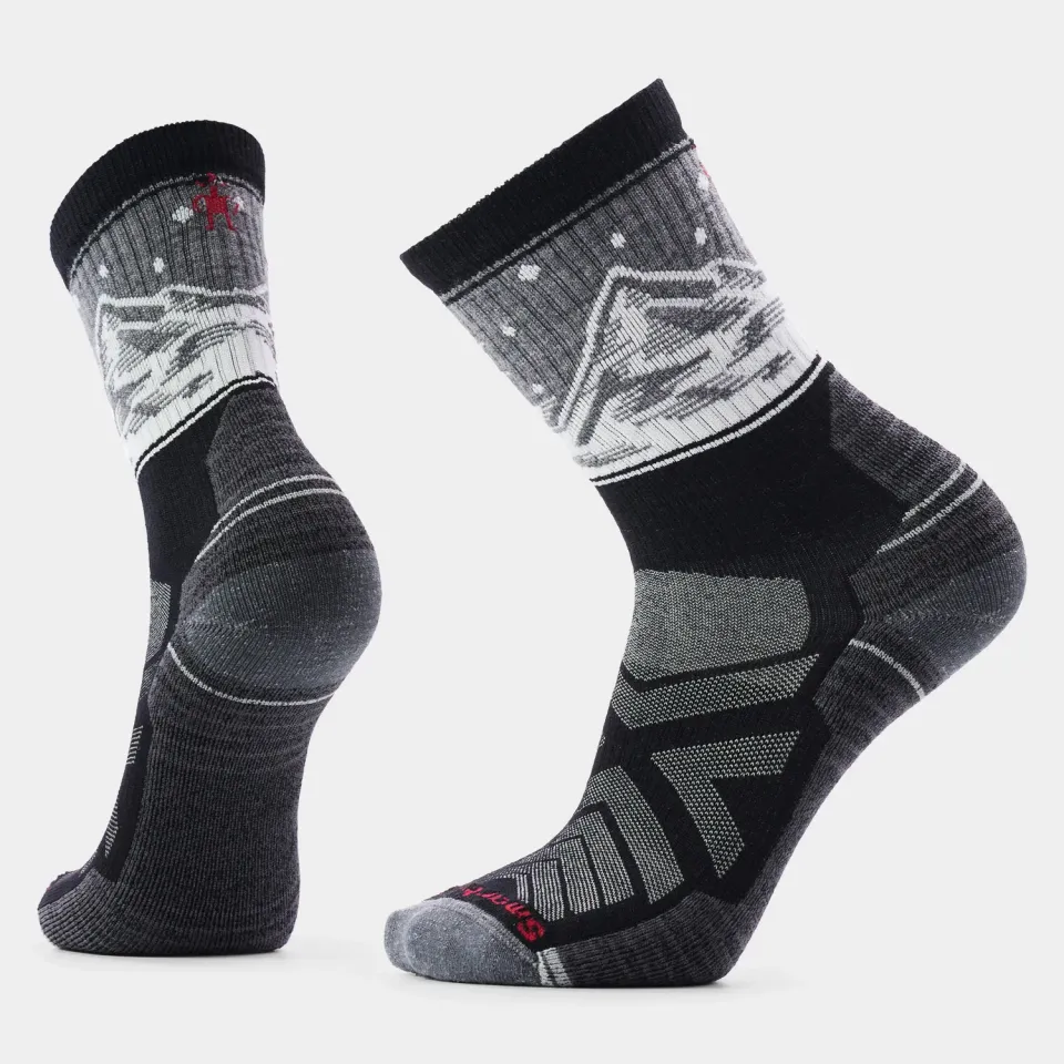 Smartwool Hike Valley View Crew sokker Black merino