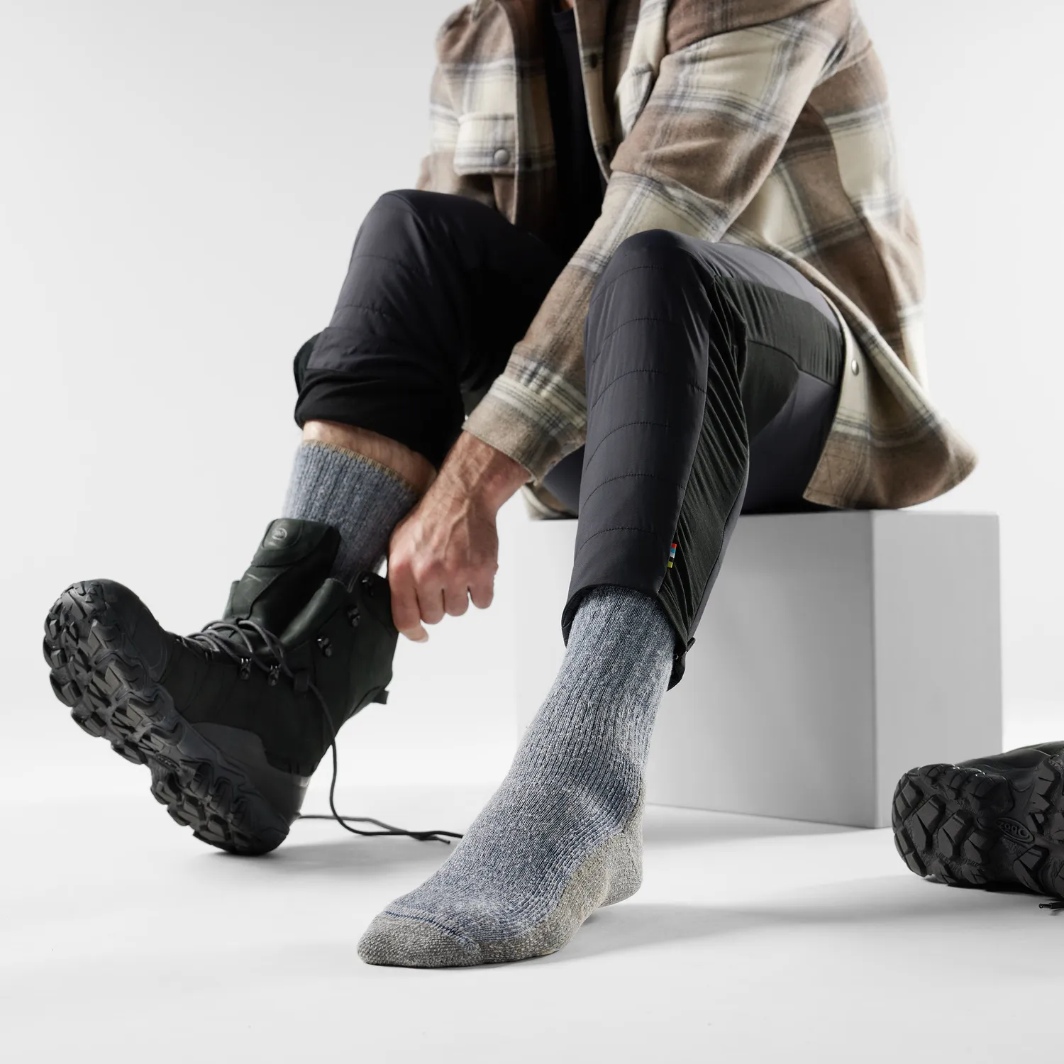 Smartwool Mountaineer Second Cut tursokker Alpine Blue tykk