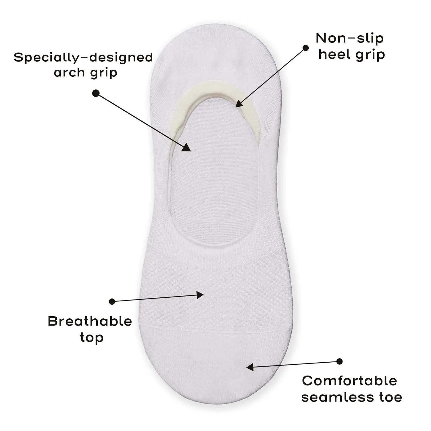London Sock Company Simply Invisible sokker 3 par