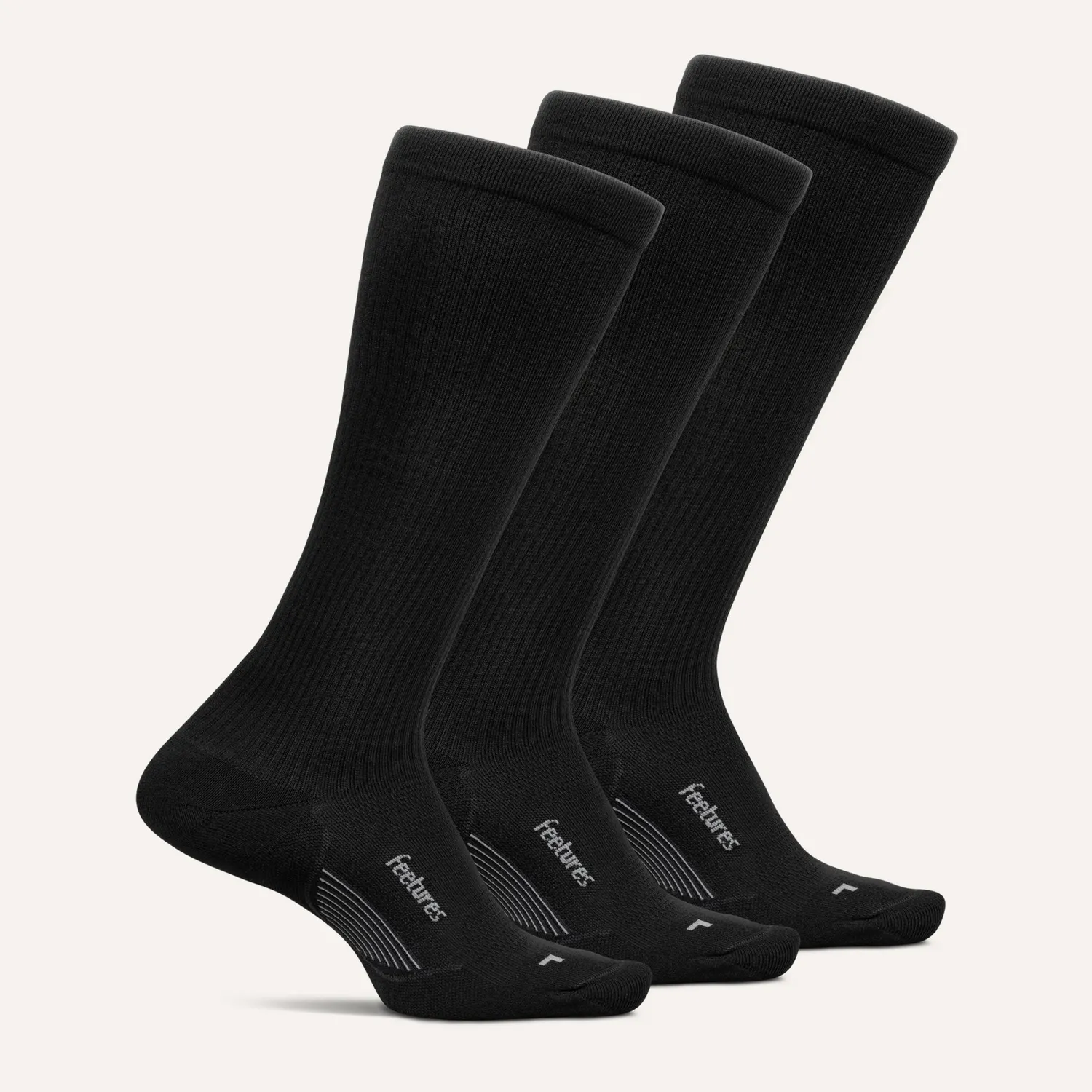 Feetures Everyday Max Cushion Knee High kompresjon 3-pk