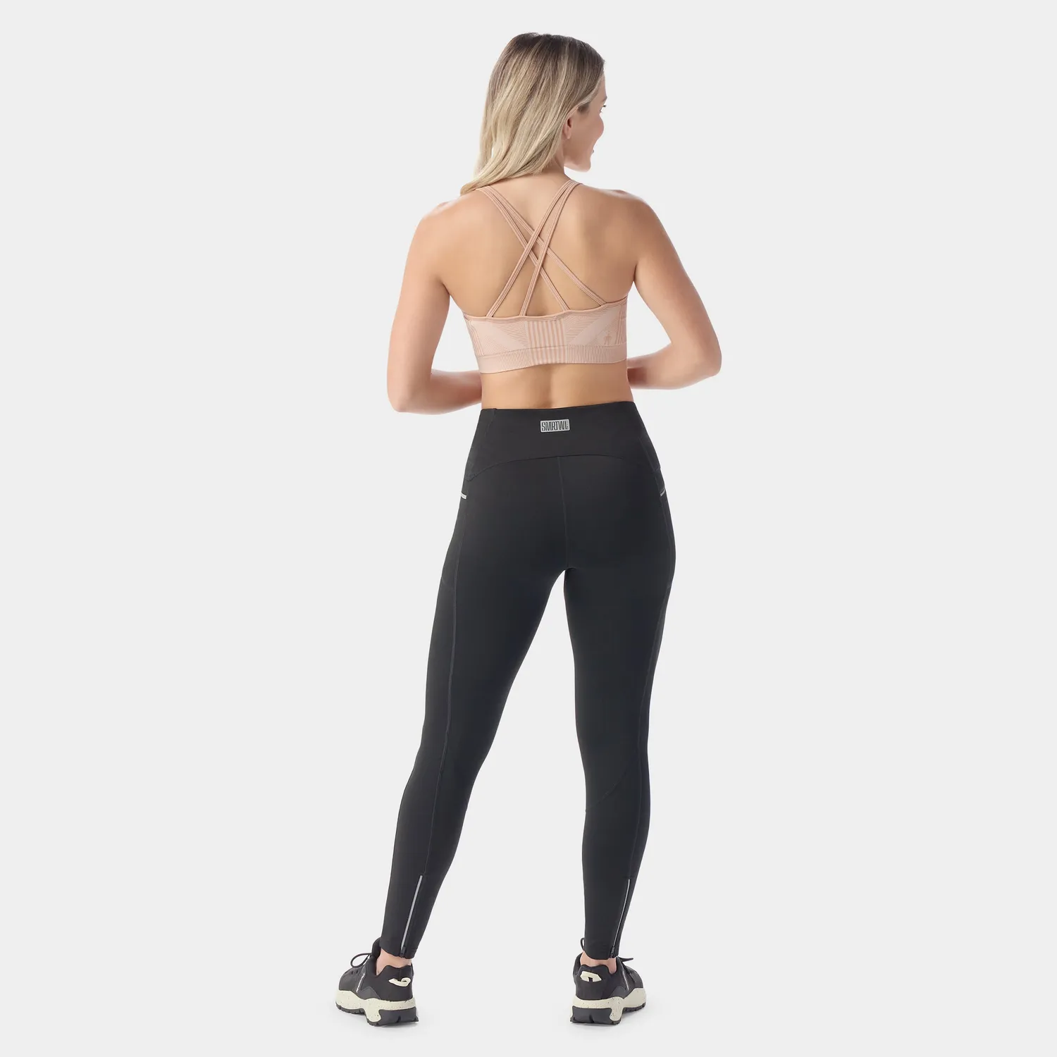 Smartwool Intraknit Strappy sports-BH Pink Sugar ull