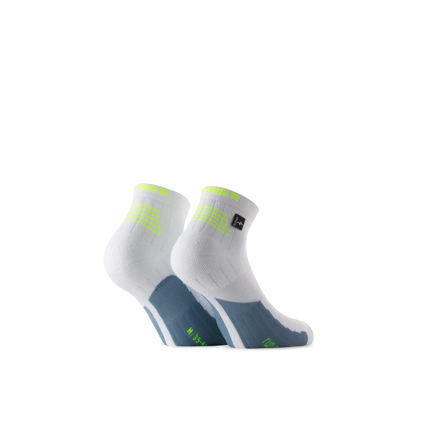 Rohner Run Pro L/R løpesokker svart pustende