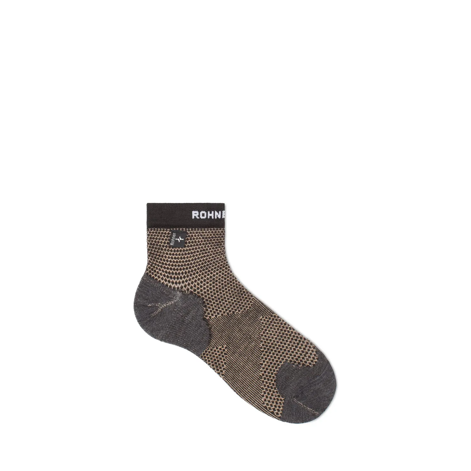 Rohner Copper Allsport Quarter sokker black 36-38 antibakteriell