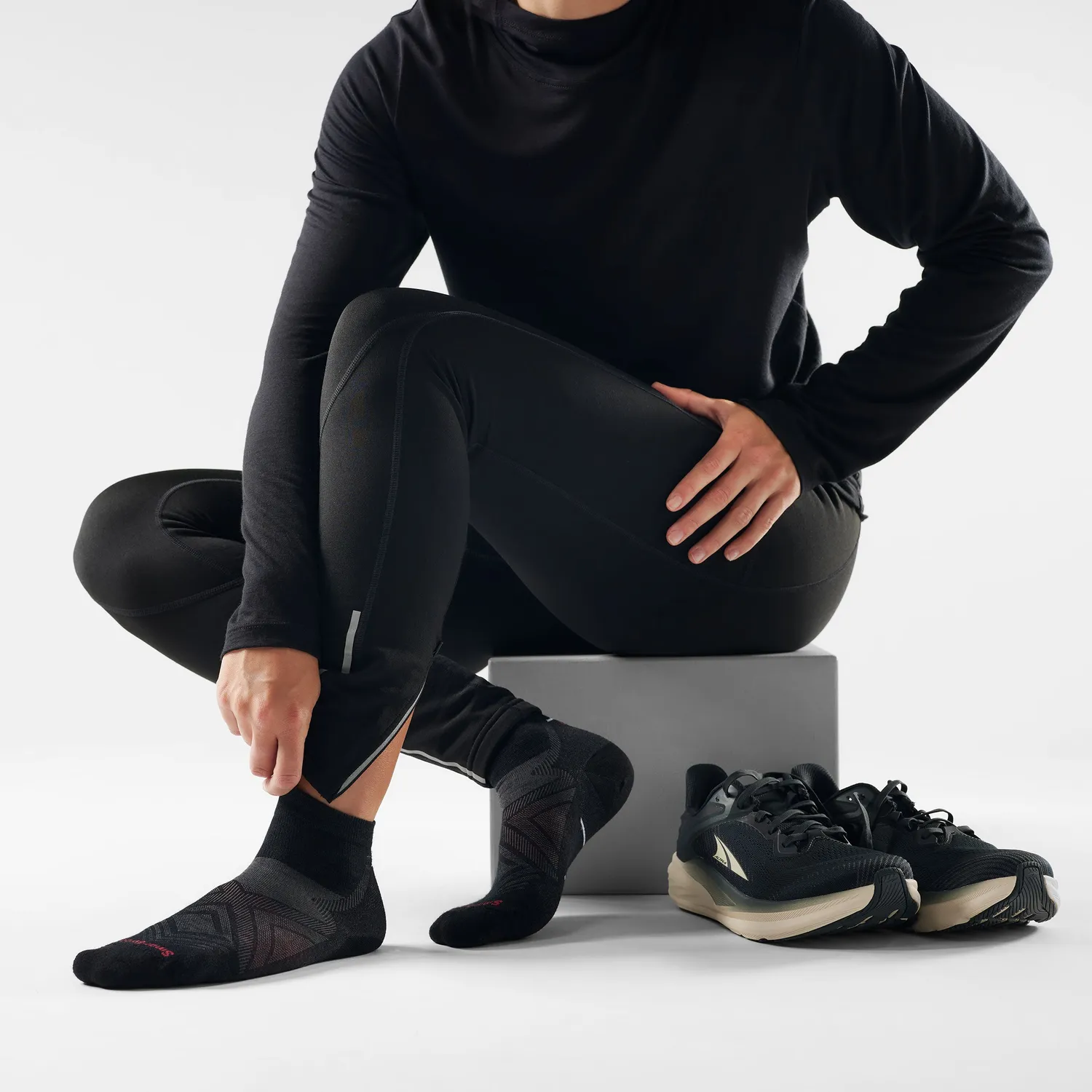 Smartwool Run Ankle løpesokker ash