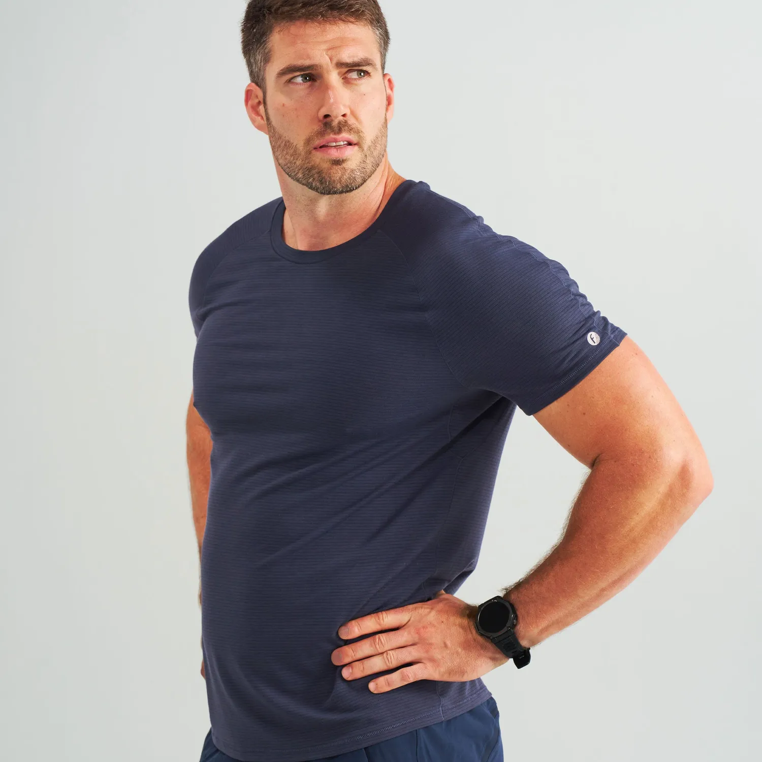 Feetures Stride Flex Performance Tee t-skjorte 2-pk Slate White Mix pustende