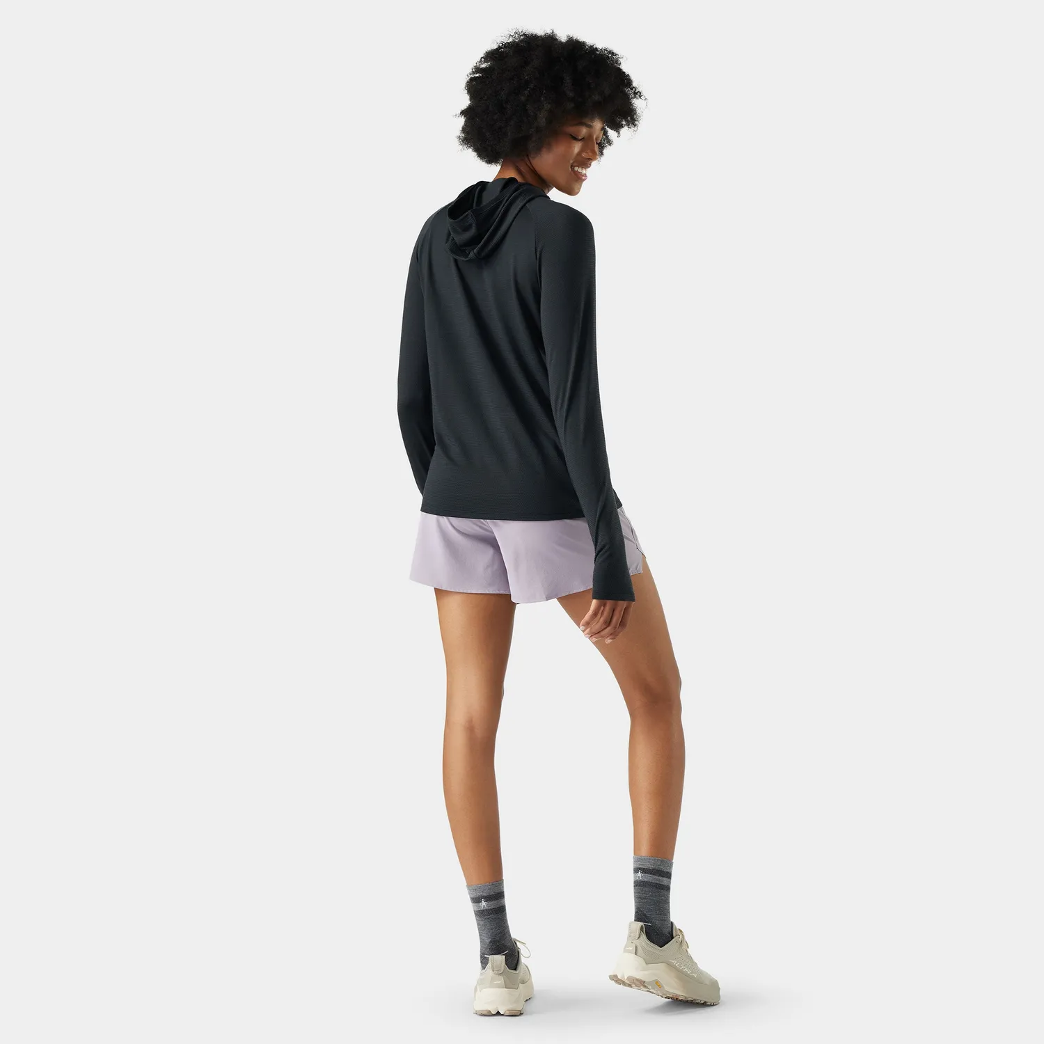 Smartwool Active Mesh Hoodie hettegenser svart dame