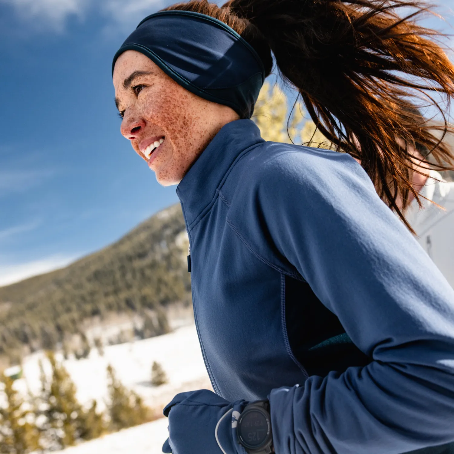 Smartwool Active Fleece Full Zip fleecejakke Nightfall Blue merino