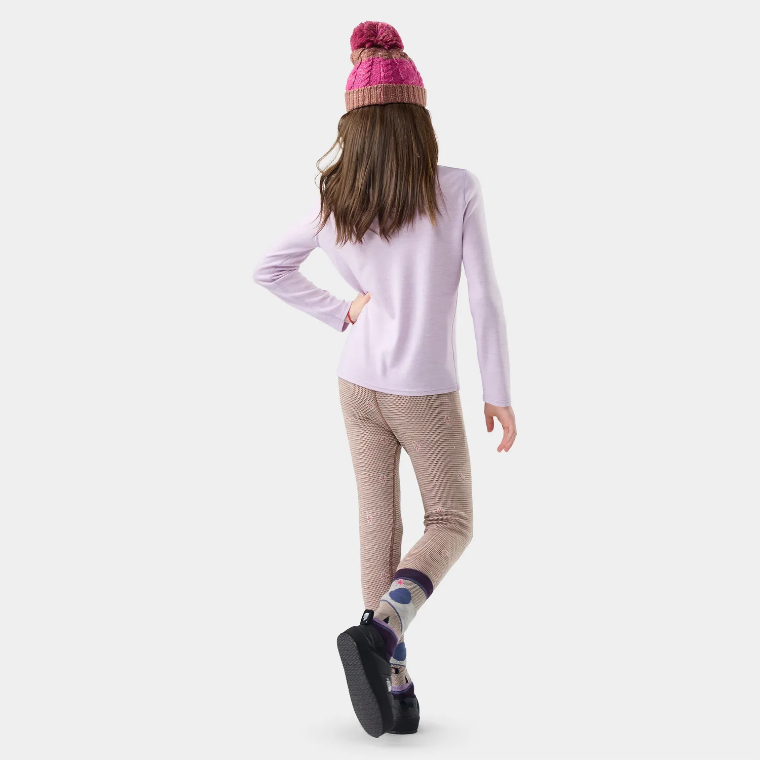 Smartwool Classic Thermal Crew ulltrøye Lavender Sky
