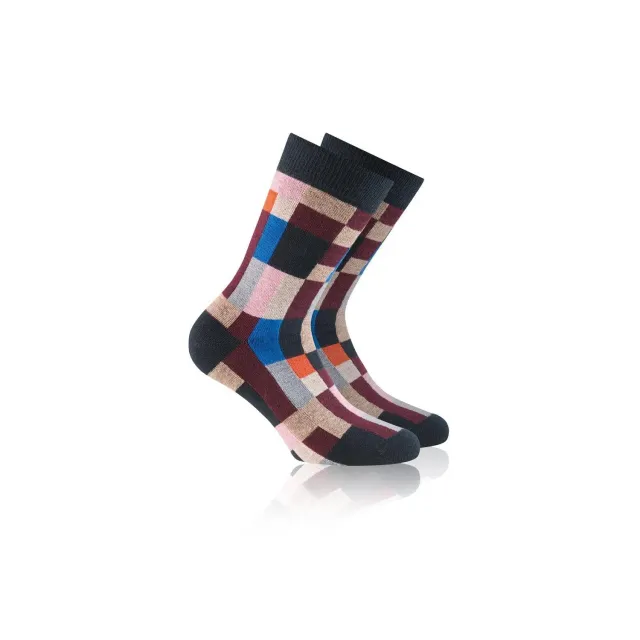 Rohner Fashion sokker marine multicolor temperaturutjevning