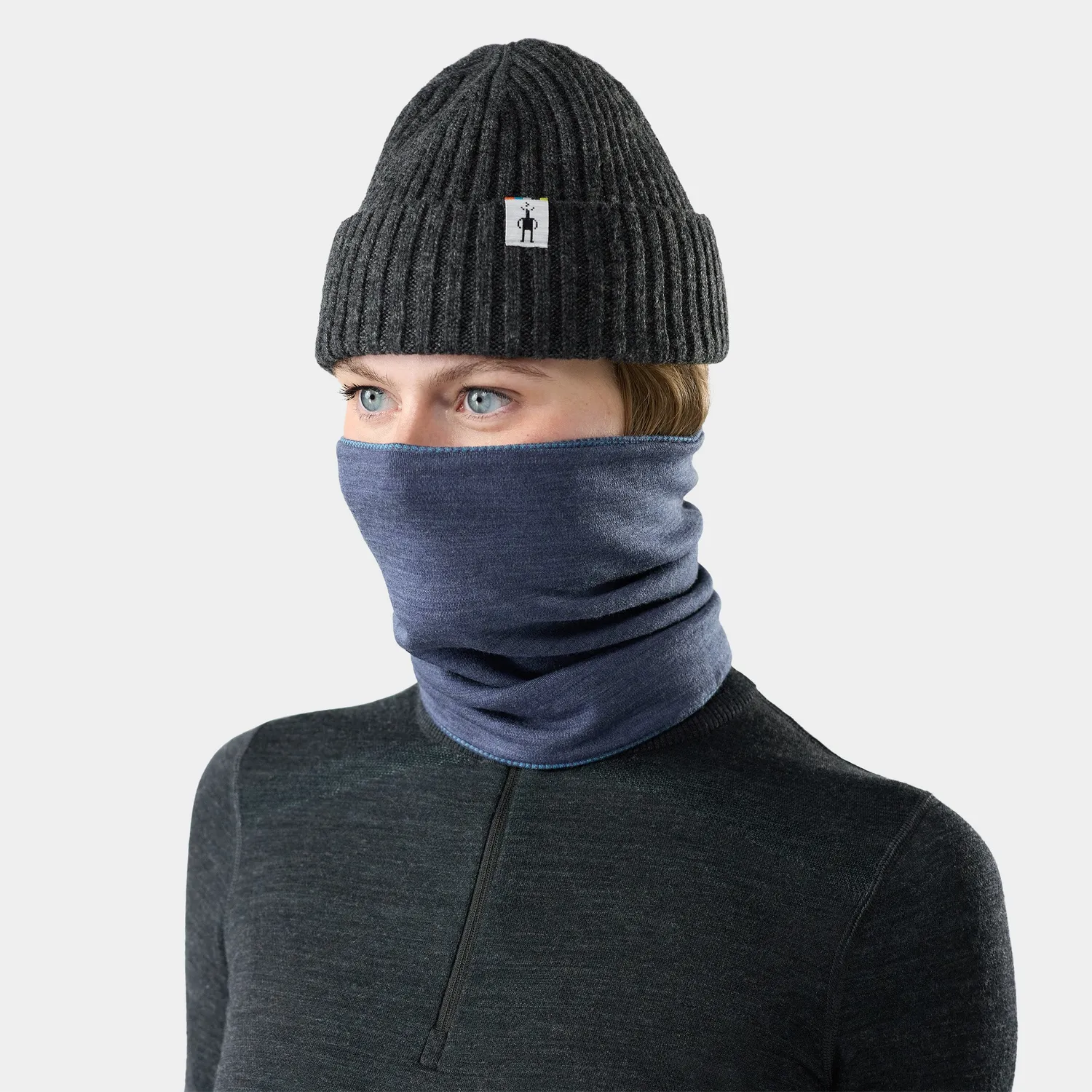 Smartwool Thermal Merino Reversible halsvarmer Nightfall Mini Meadow