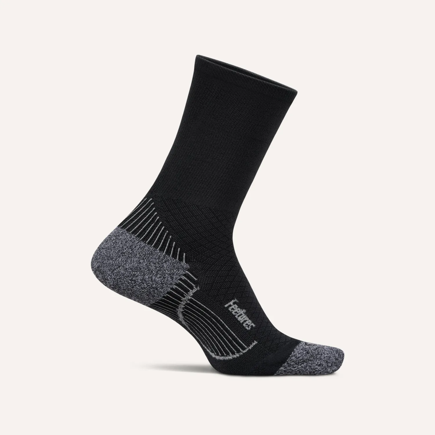 Feetures Plantar Fasciitis Relief Light Cushion Mini Crew sokker hvit