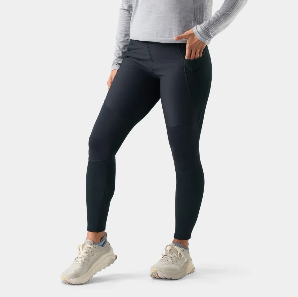 Smartwool Active Fleece Wind Tight treningstights svart