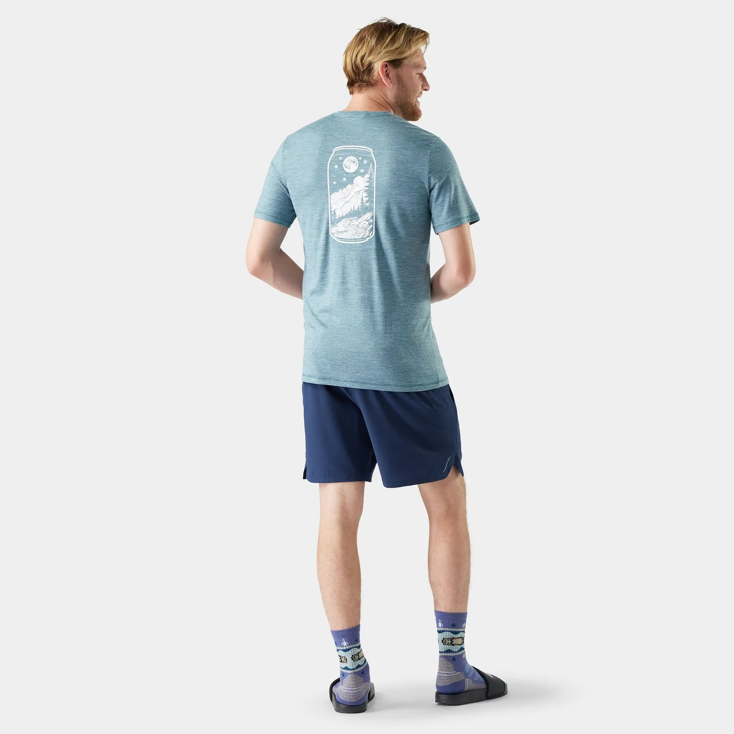 Smartwool Merino Hemp Blend Peak Pints t-skjorte grønn