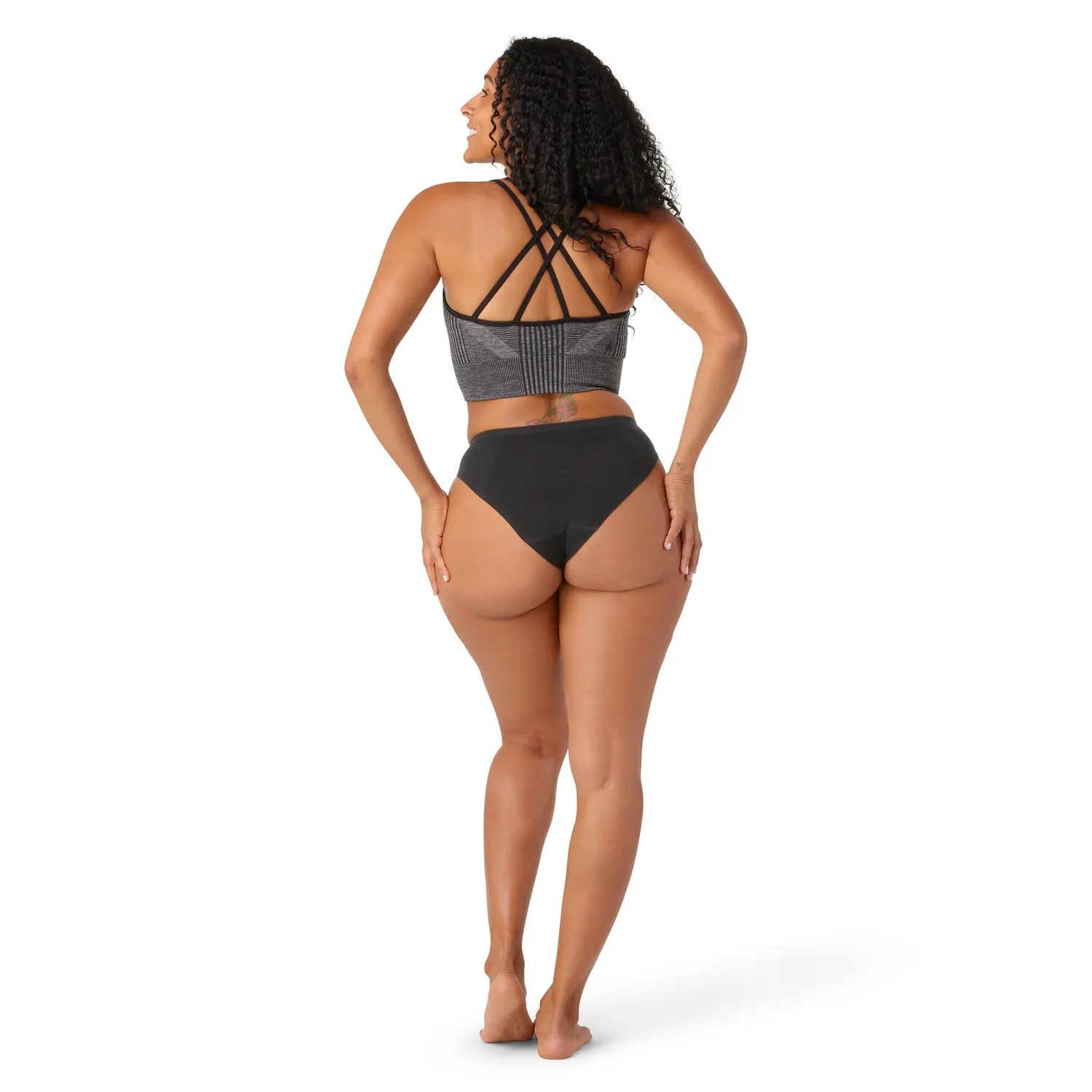 Smartwool Intraknit Bikini truse svart merinoull