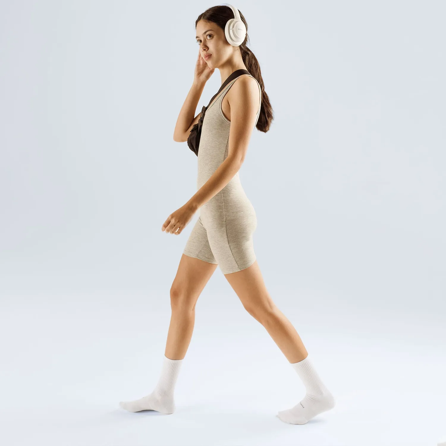 Feetures High Performance Max Cushion Crew sokker 3-pack Almond Basic
