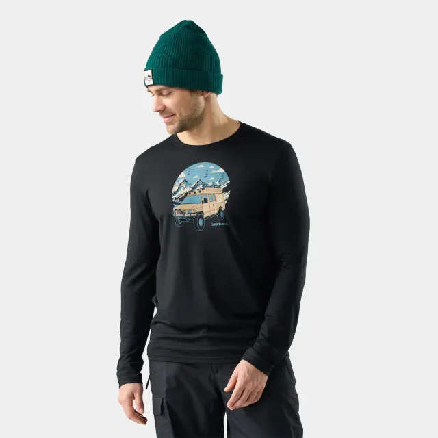Smartwool First Chair Pursuit t-skjorte svart merinoull