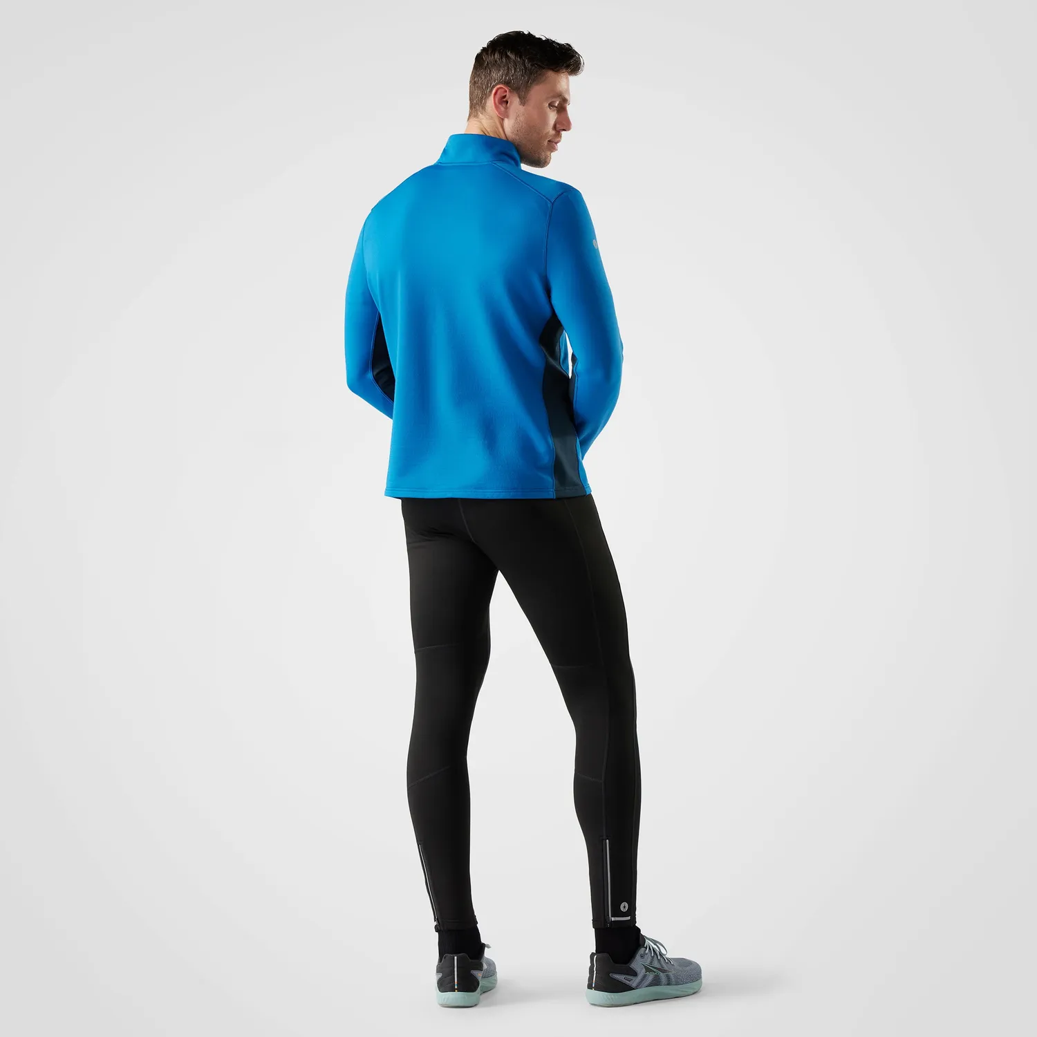 Smartwool Active Fleece 1/2 Zip genser Nival Blue stretch