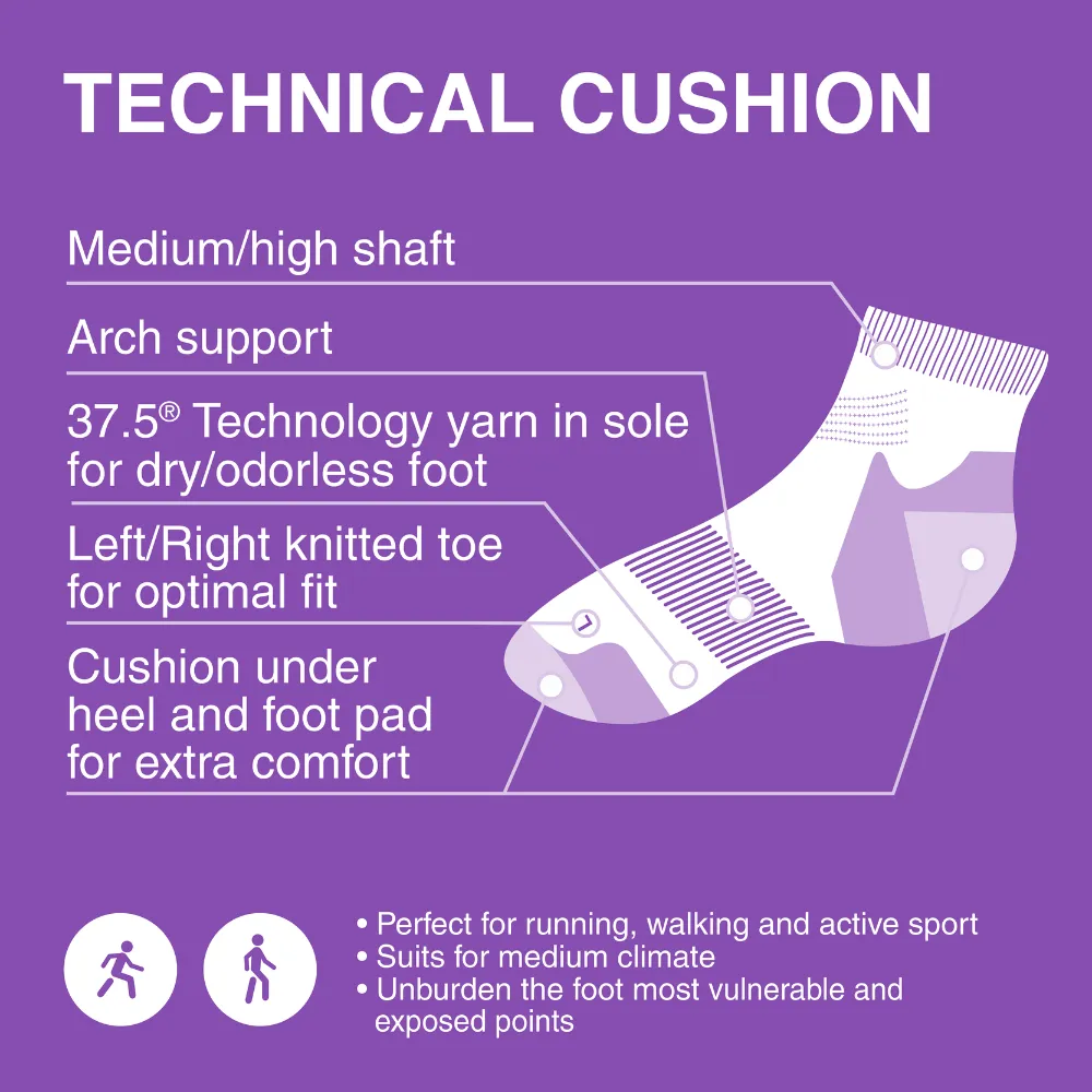 Gococo Technical Cushion løpesokker svart 35-38 dempet