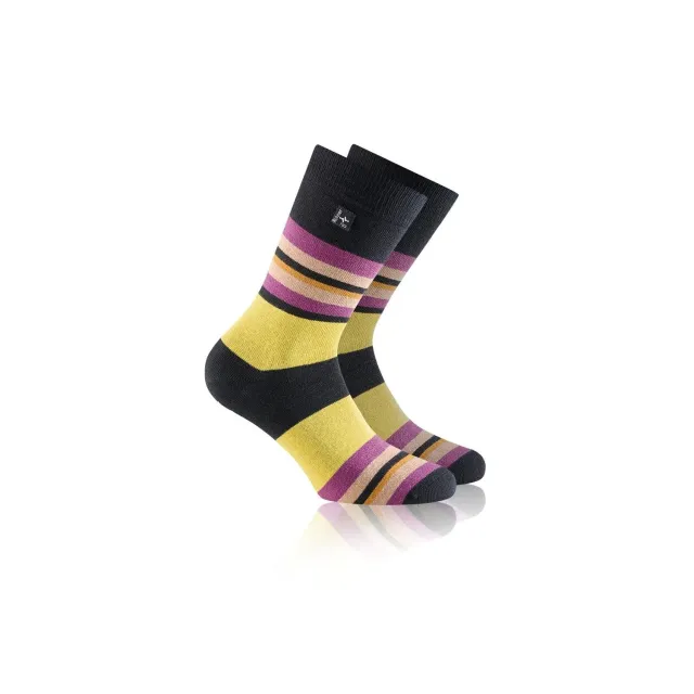 Rohner Fashion sokker black multicolor temperaturutjevning