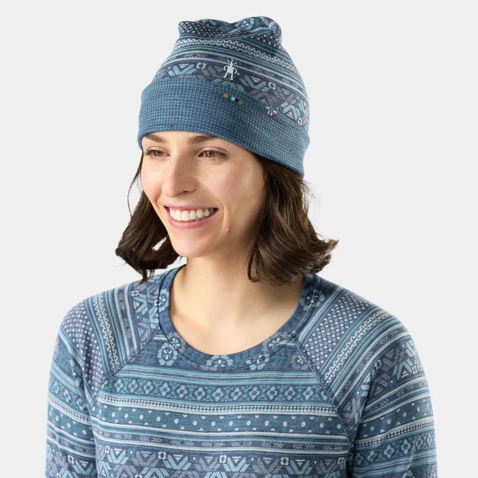 Smartwool Thermal Merino Reversible Cuffed lue Nightfall vendbar