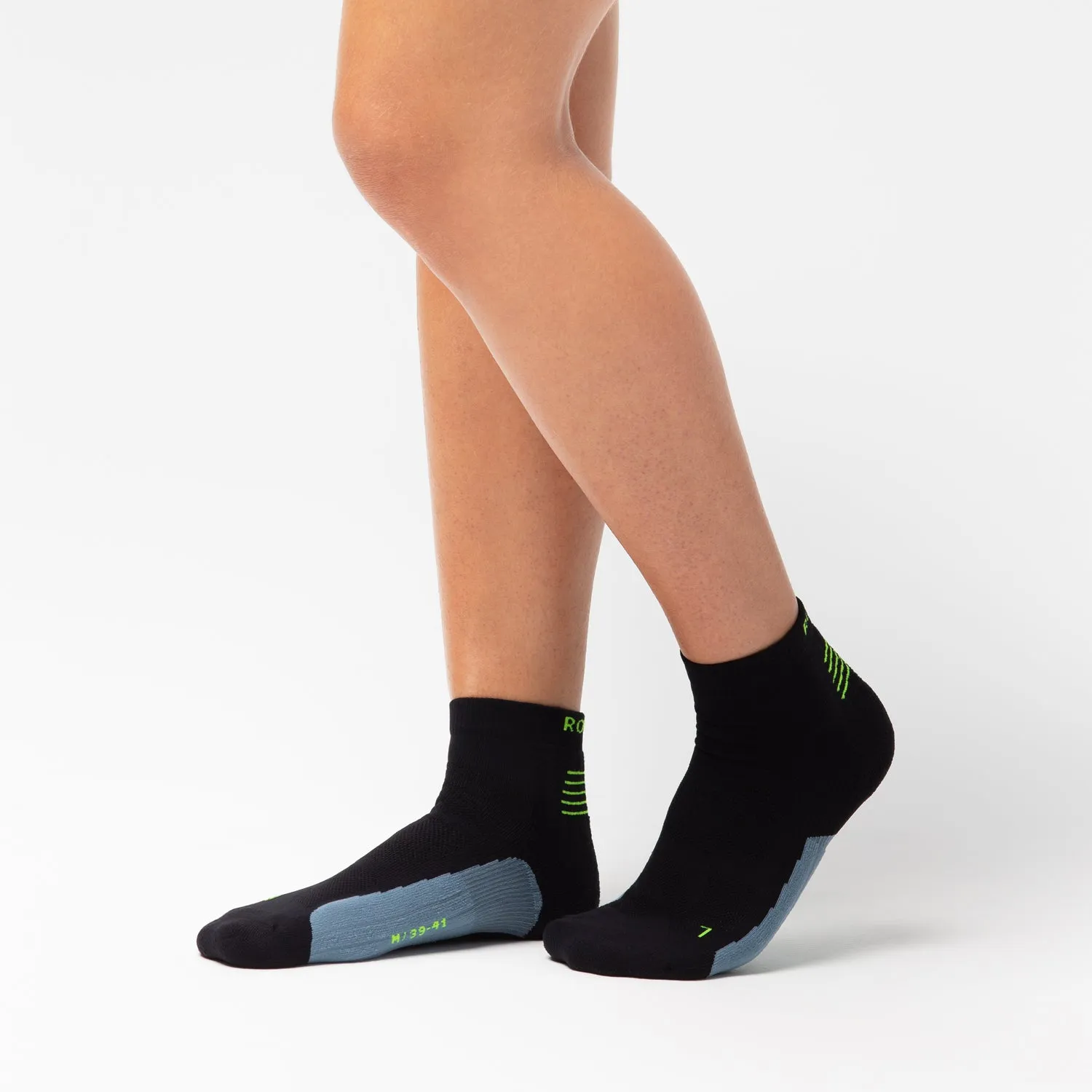 Rohner Run Pro L/R løpesokker svart pustende