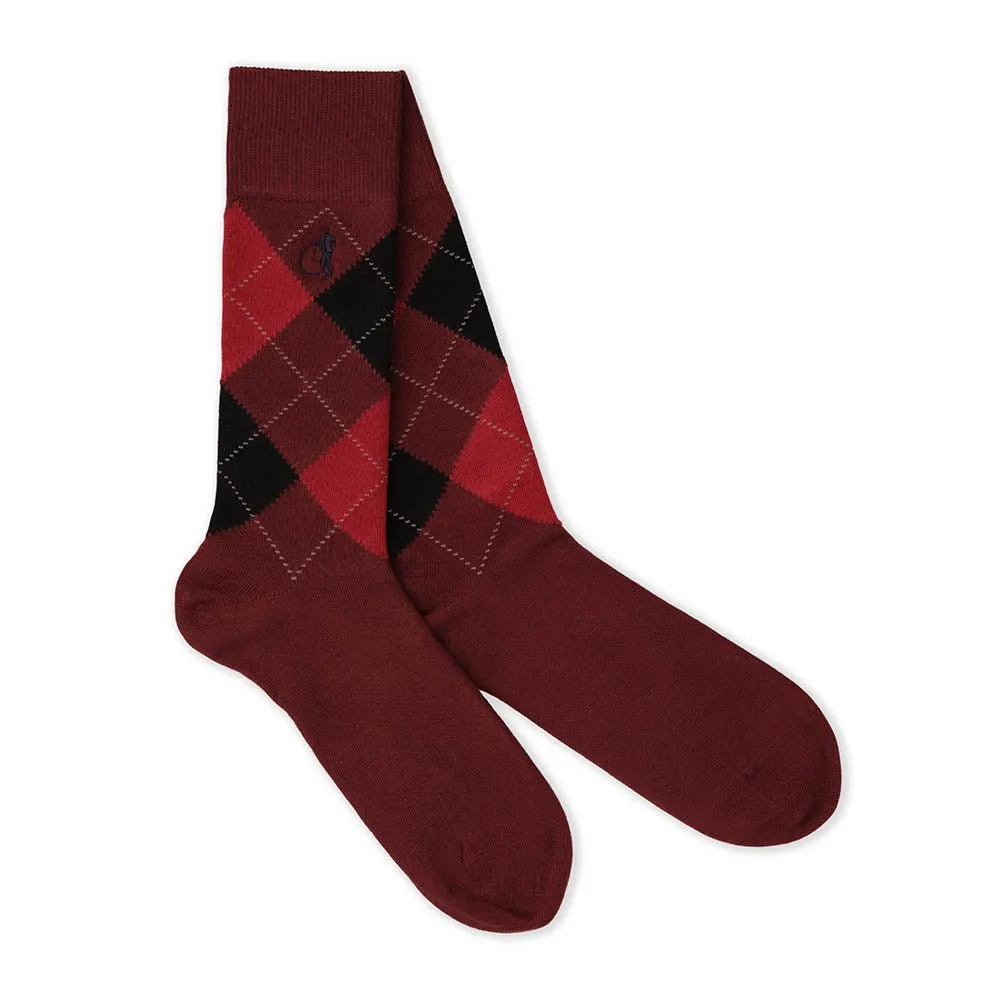 London Sock Company Highland Argyle sokker ruter bomull